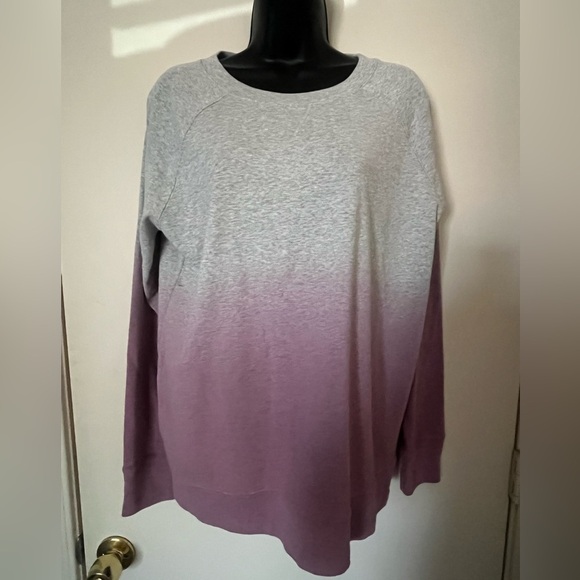 Eddie Bauer Tops - Eddie Bauer Women's Gray and Purple Ombre Sweatshirt